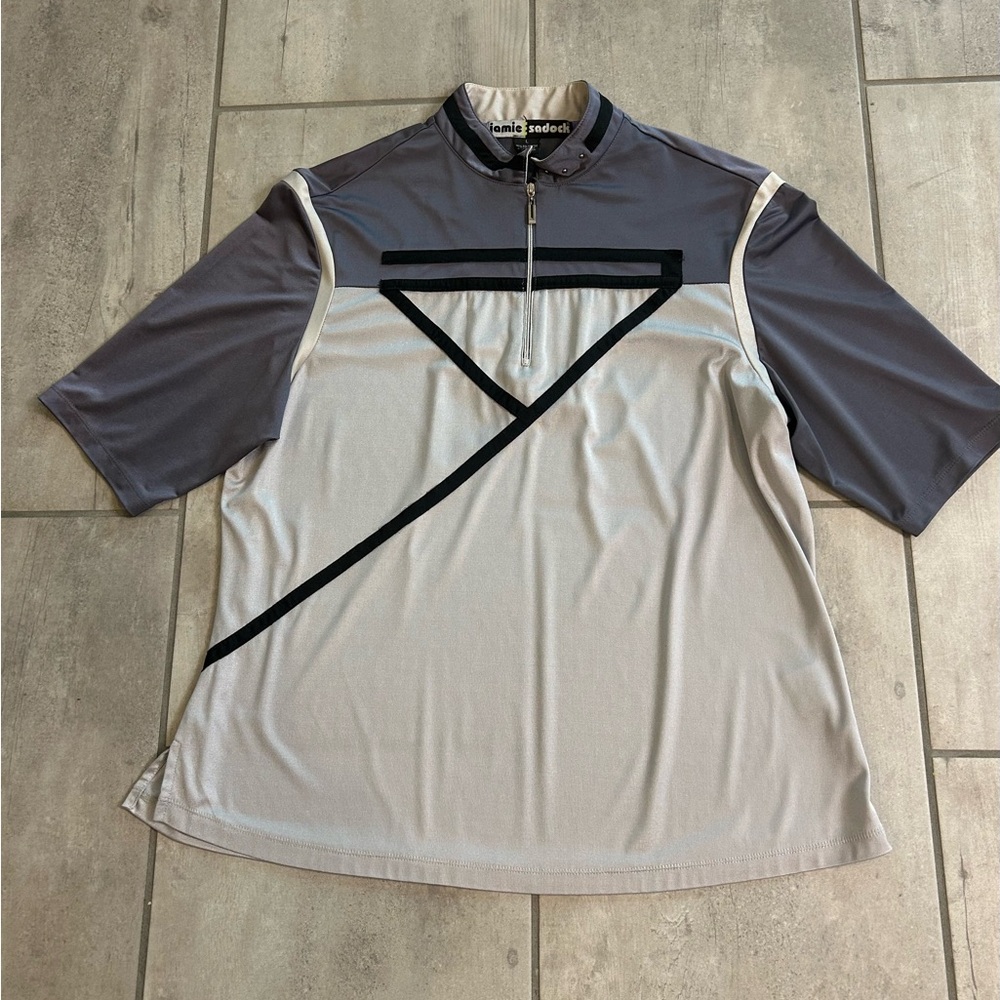 Ladies JAMIE SADOCK Short Sleeve Golf/Tennis Shirt -Size Large